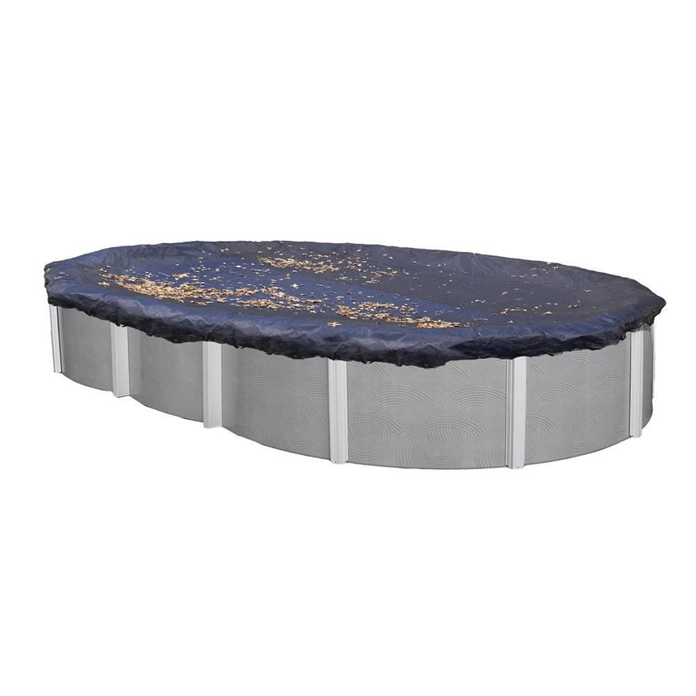 Front. Swimline - Swimline PCO82546 Winter Cover for 21 x 33 Ft Above-Ground Swimming Pools, Blue.