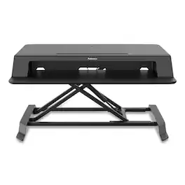 Fellowes - Mfg Co. 8215001 Lotus LT 34.38 in. x 28.38 in. x 7.62 in. Sit-Stand Workstation - Black