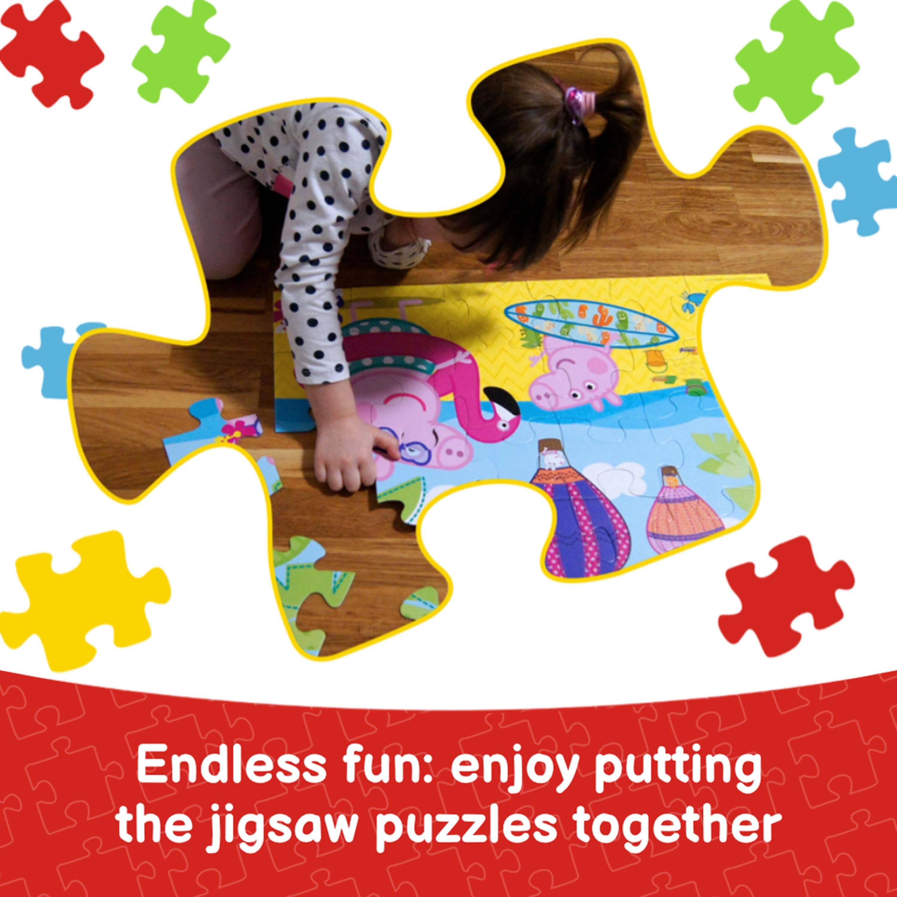 Endless fun: enjoy putting the jigsaw puzzles together