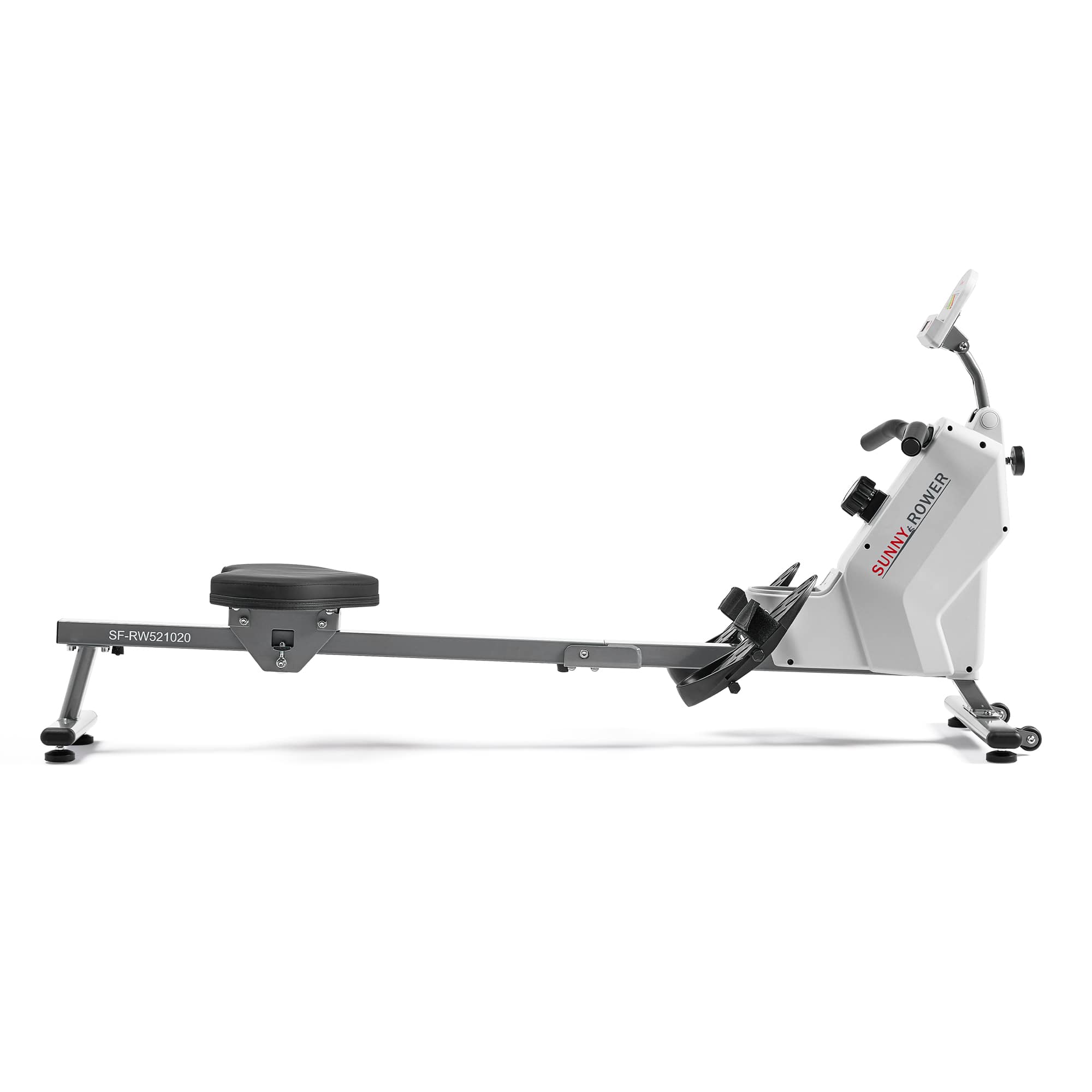 Sunny Health & Fitness - Smart Compact Magnetic Rowing Machine - Grey