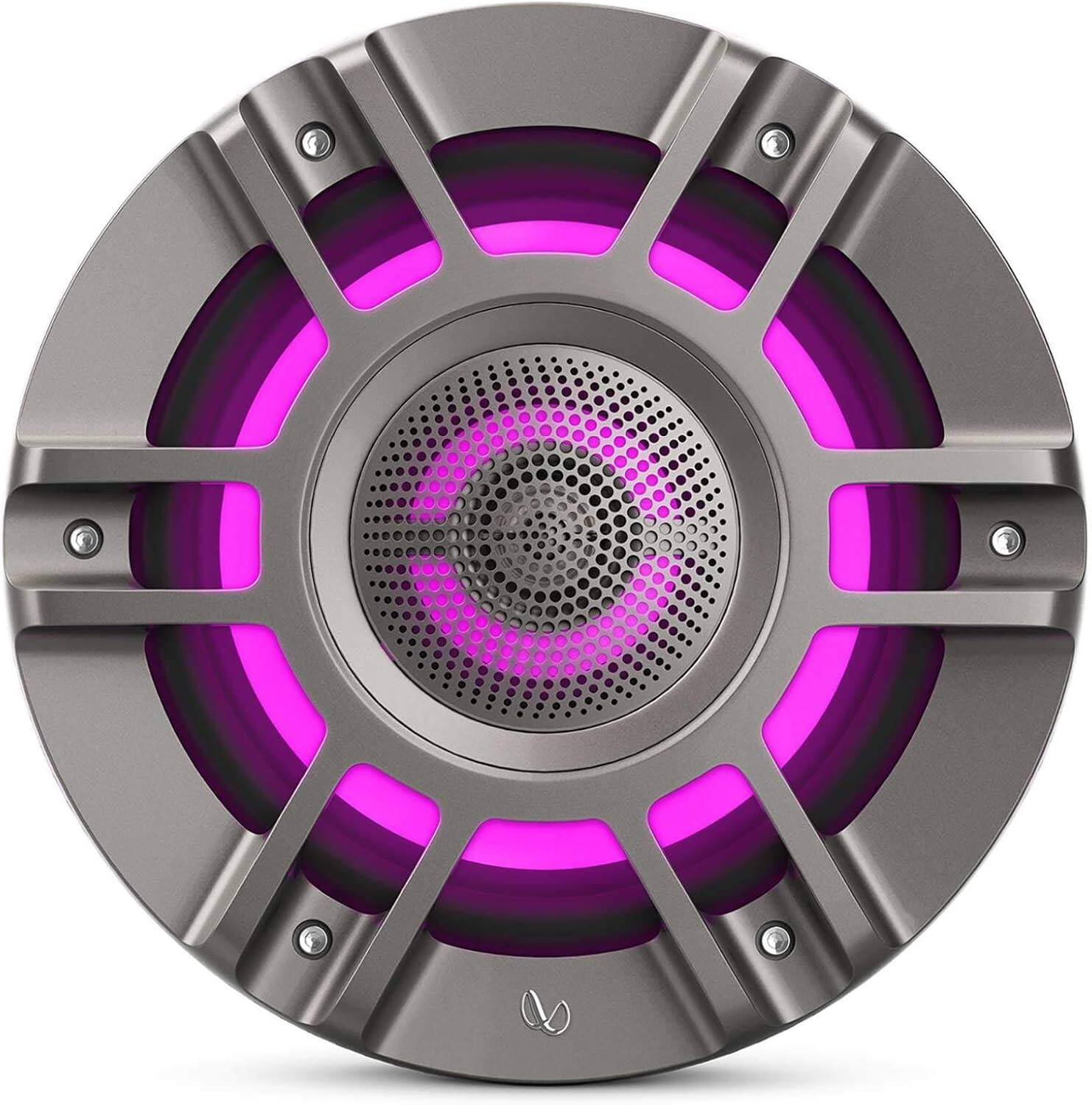 Alt View 2. Infinity - Infinity KAPPA8135MAM 8" 3 way Premium Marine Speaker RGB lighting - Titanium Convertible design / component mounting - Black.