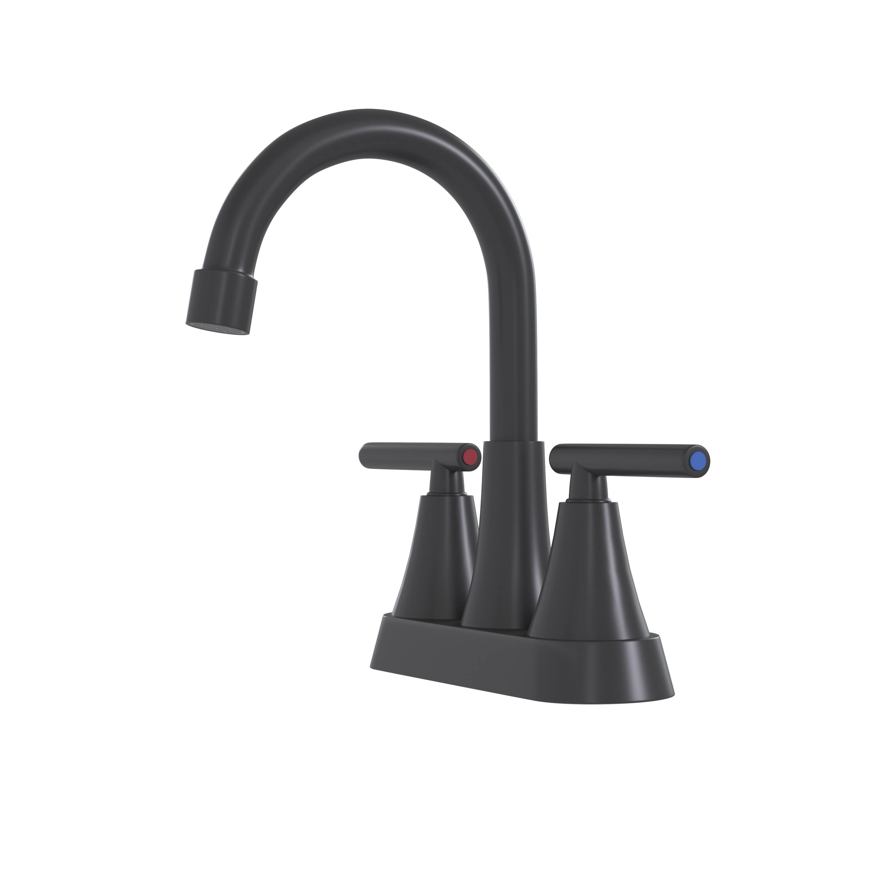 Alt View 3. Bothwa Home - Bothwa Home BF-SL046B14-MB 8 - Inch Callista Two Handle Bathroom Faucet in Matt Black Finish - Matt Black.