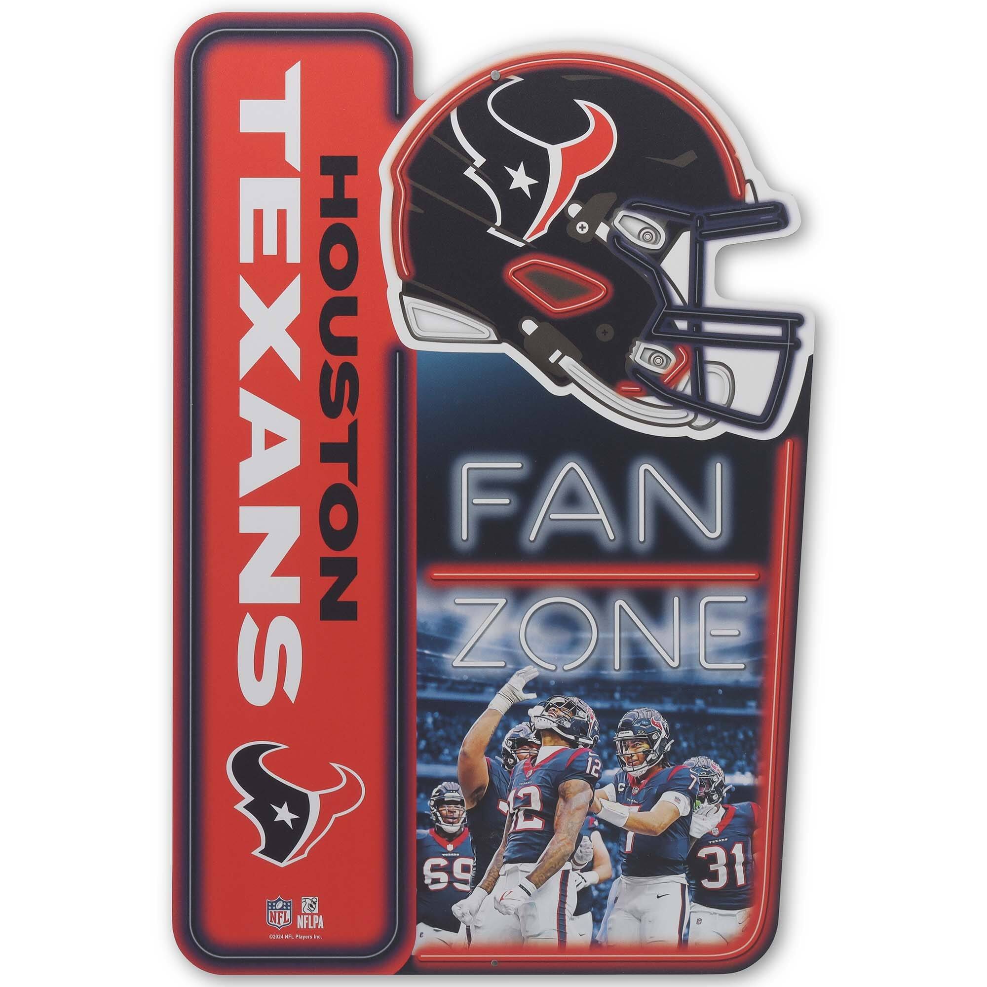 13" x 19.5" Fan Zone Metal Sign