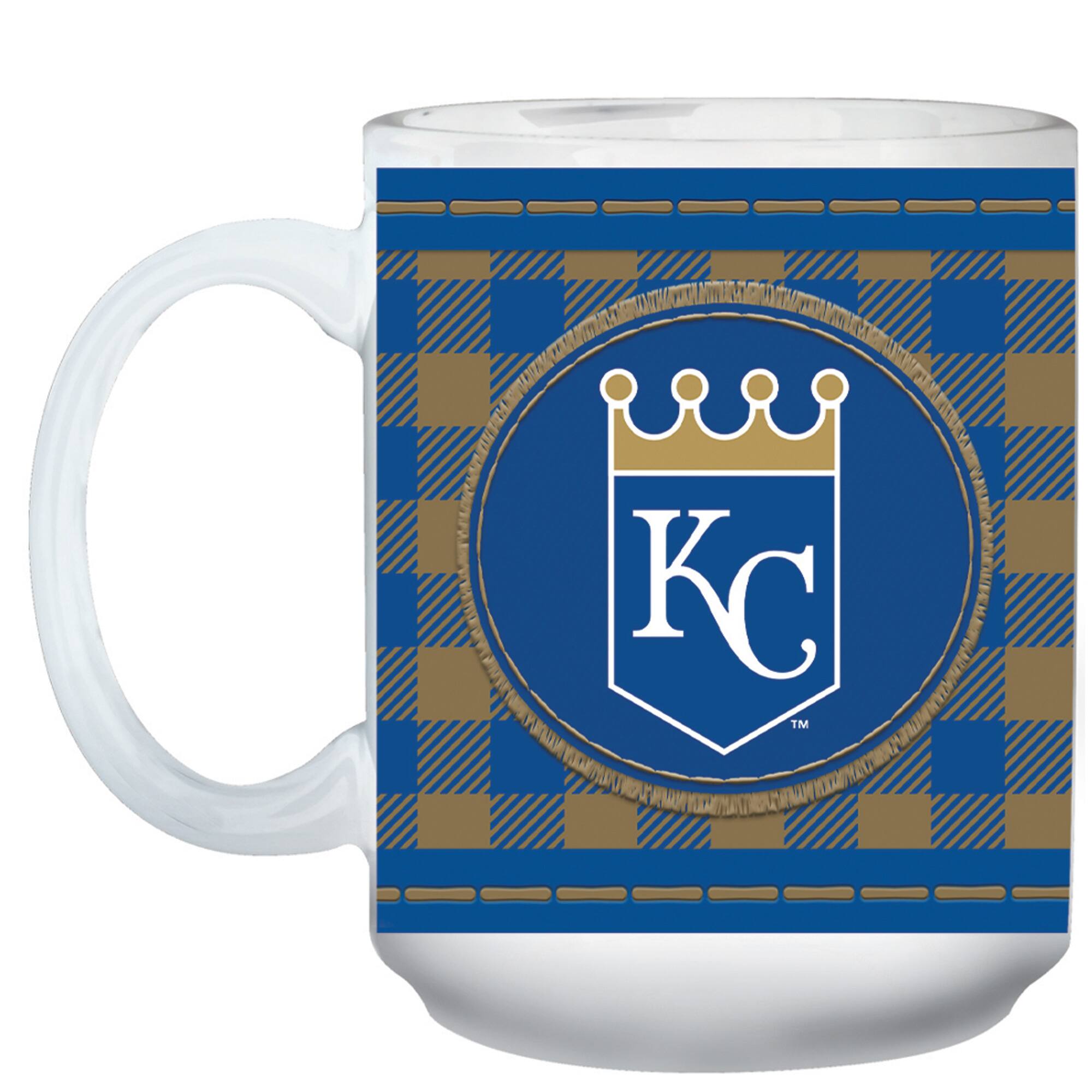 Alt View 1. The Memory Company - Kansas City Royals 15oz. Buffalo Plaid Father's Day Mug - Multicolor.