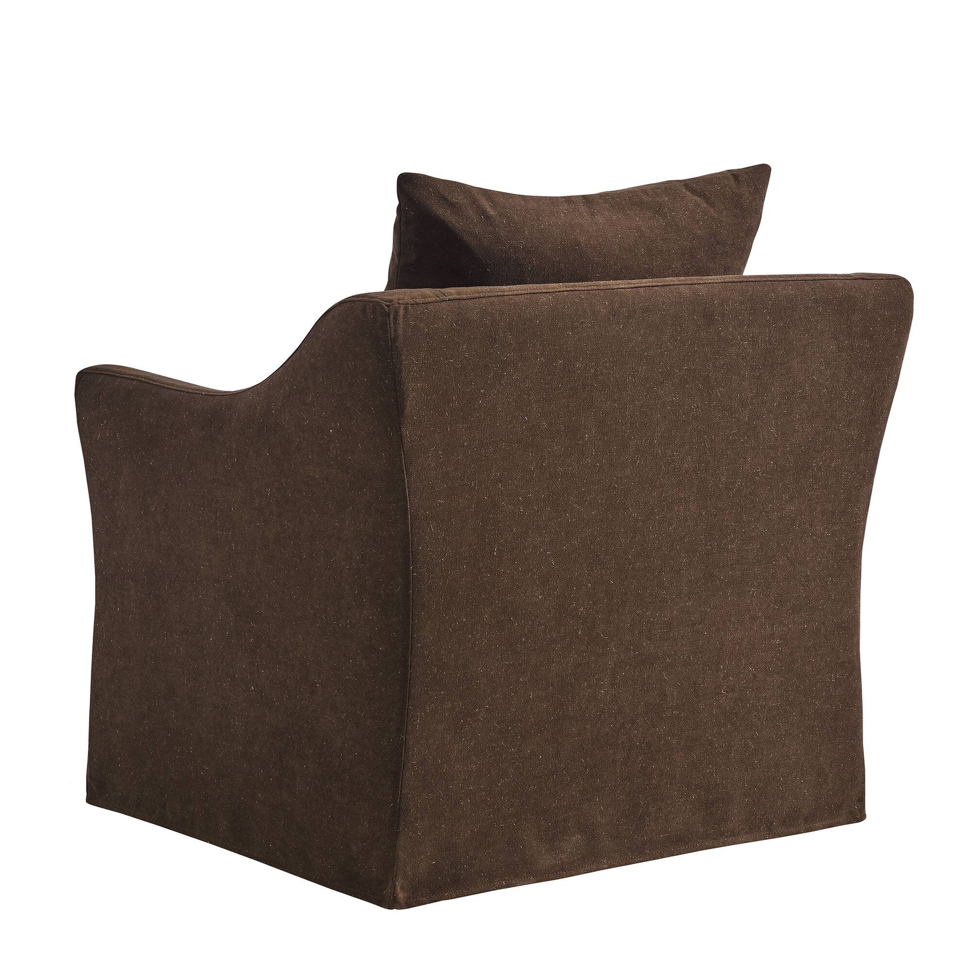 Alt View 3. Modway - Somerset Slipcovered Linen Blend Armchair by Modway - Cocoa.