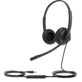 Yealink - UH34 Wired Closed-Back On-Ear Stereo Headset, UC - Red
