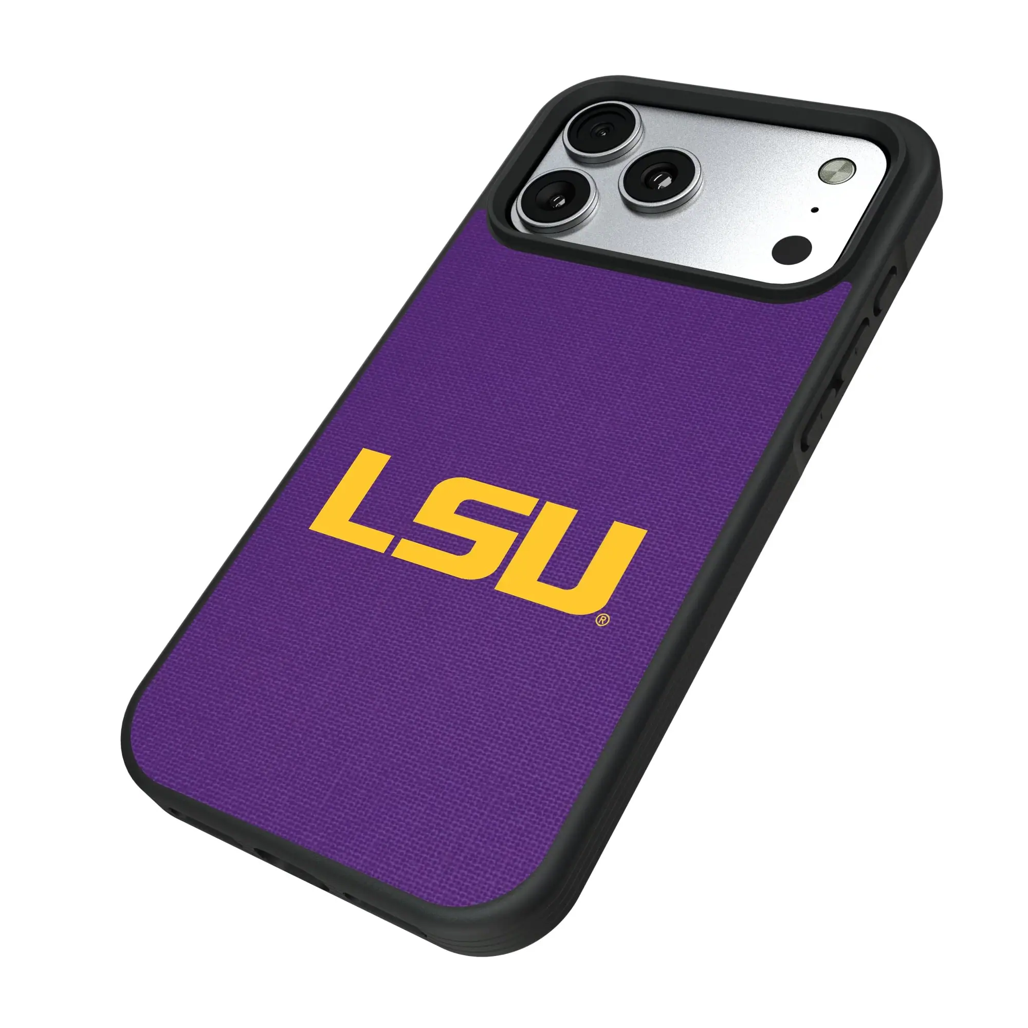 Alt View 1. Keyscaper - LSU Tigers Bump Case with 8.2ft Drop Protection - 15 Pro - Multicolor.