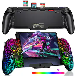 Kitcheniva - Switch Controller,One-Piece Joypad Controller For Nintendo Switch OLED Handheld - Black