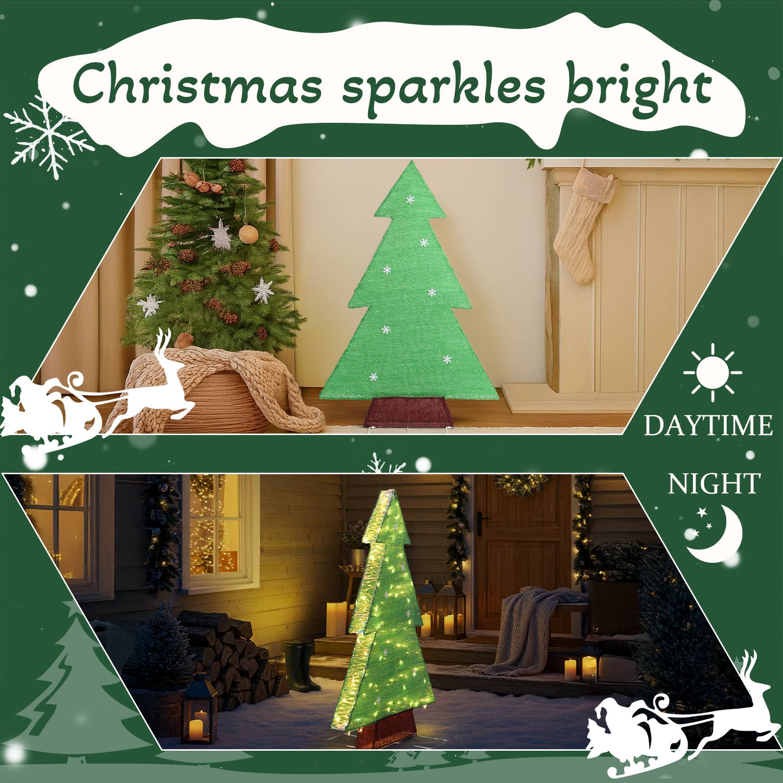 Christmas sparkles bright

DAYTIME

NIGHT