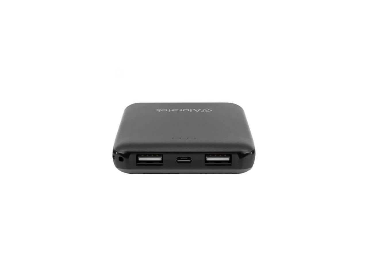 Aluratek - 5000MAH DUAL USB POWERBANK - Black