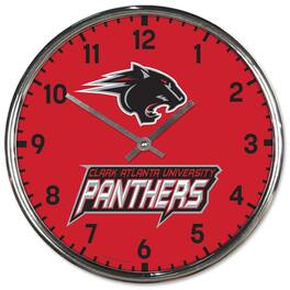 WinCraft - Clark Atlanta University Panthers Chrome Wall Clock - Multicolor