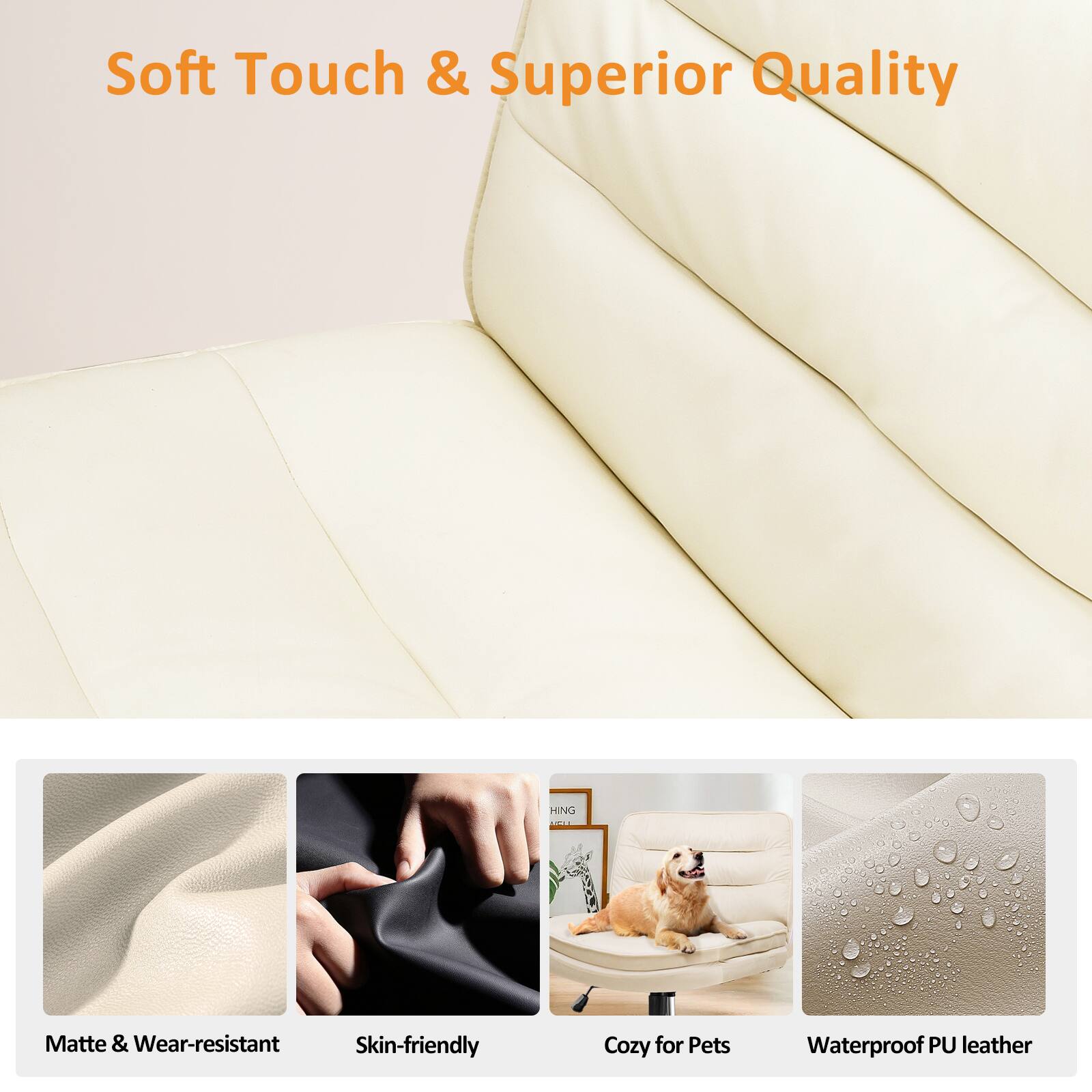 Soft Touch & Superior Quality

Matte & Wear-resistant
Skin-friendly
Cozy for Pets
Waterproof PU leather