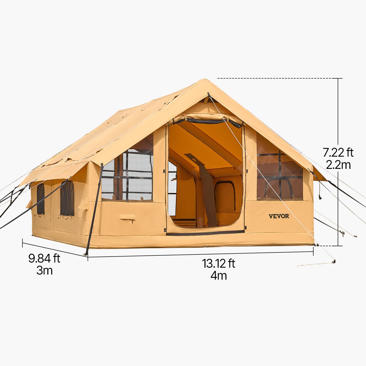 7.22 ft 2.2m
9.84 ft 3m
13.12 ft 4m
VEVOR