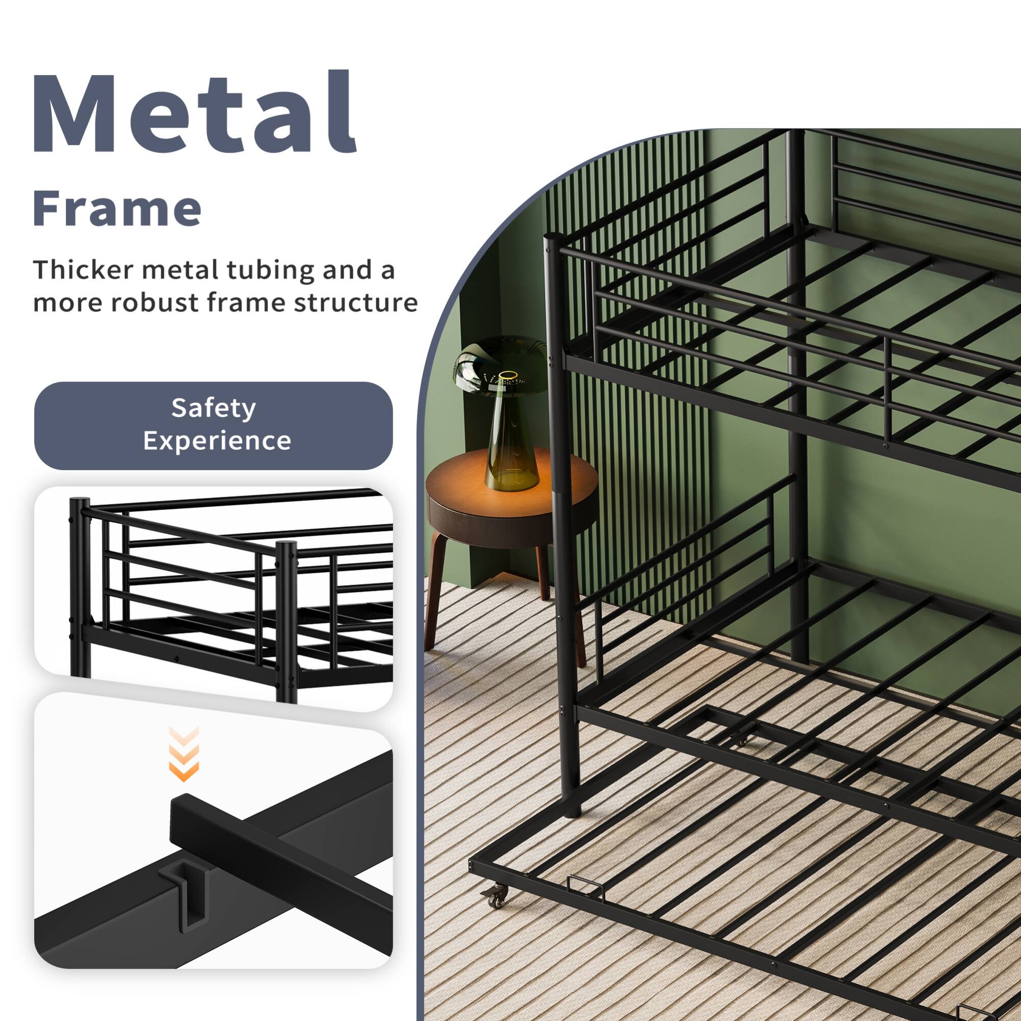 Metal Frame  
Thicker metal tubing and a more robust frame structure  
Safety Experience