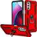 Alt View 12. SaharaCase - Military Kickstand Case for Motorola G Stylus 4G 2022 - Red.