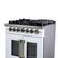 Alt View 2. Forno Appliances - Capriasca 4.32 Cu. Ft. Dual Fuel Range with French Door Design - White.