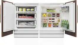 Ca'Lefort - 24 Inch Panel Ready Refrigerator Bundle, Built-in Panel-Ready Fridge Reversible Door (Panel Not Included) - White