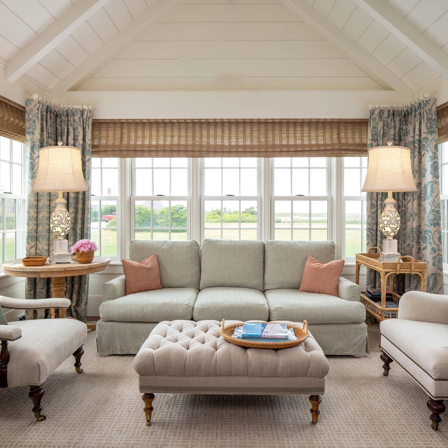 Alt View 2. Akoasm - 28 in. H Bedside Lamp Table Lamps Set of 2 with Nightlight, Nightstand Lamps with Linen Shades for Living Room Bedroom.