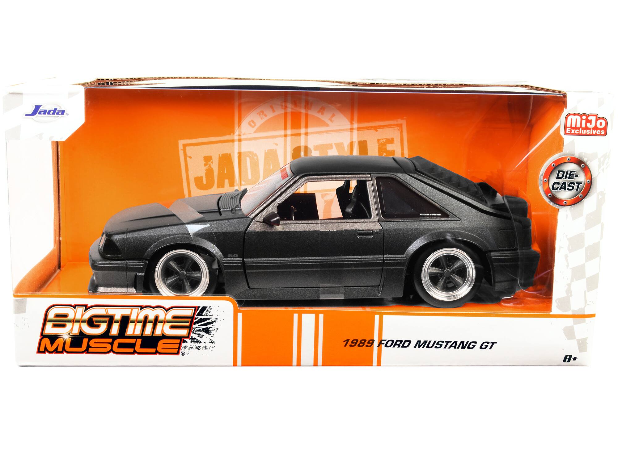 Jada Original RTVLE E Jada - MiJo Exclusives DIE-CAST 0 BIGTIME MUSCLE 1989 FORD MUSTANG GT 8+
