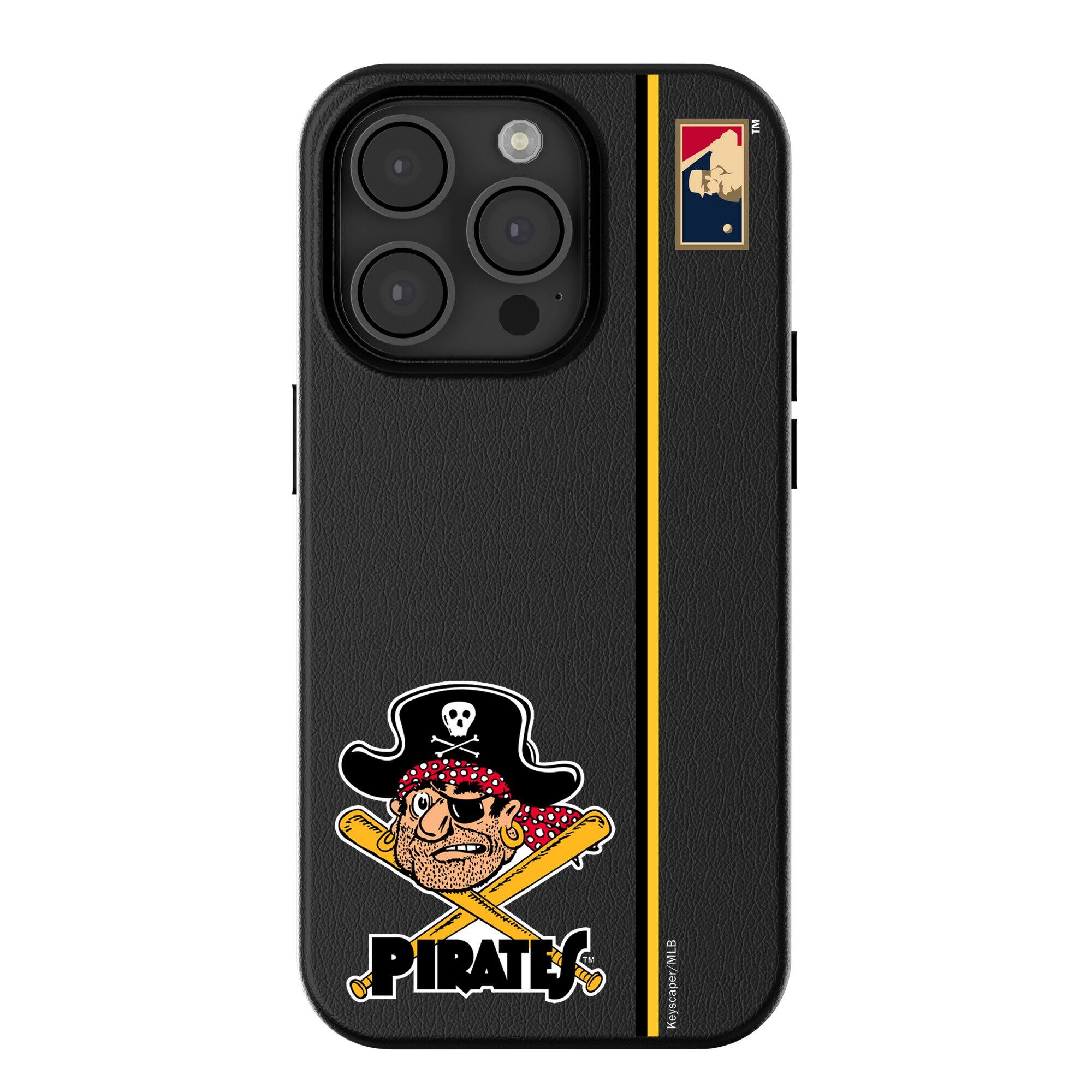 Keyscaper - MLB - Pittsburgh Pirates 1958 Logo iPhone Magnetic Bump Case - 15 - Black price history on PriceWatchPro
