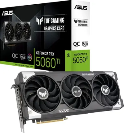 ASUS TUF Gaming NVIDIA GeForce RTX 5060 Ti OC Edition 16GB ASUS TUF Gaming NVIDIA GeForce RTX 5060 Ti OC Edition 16GB