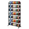 Front. VEVOR - 3D Printer Filament Storage Rack, 7 Tier Storage Shelves for 3D Printing Filaments, Filament Spool Holders Racks - Black.