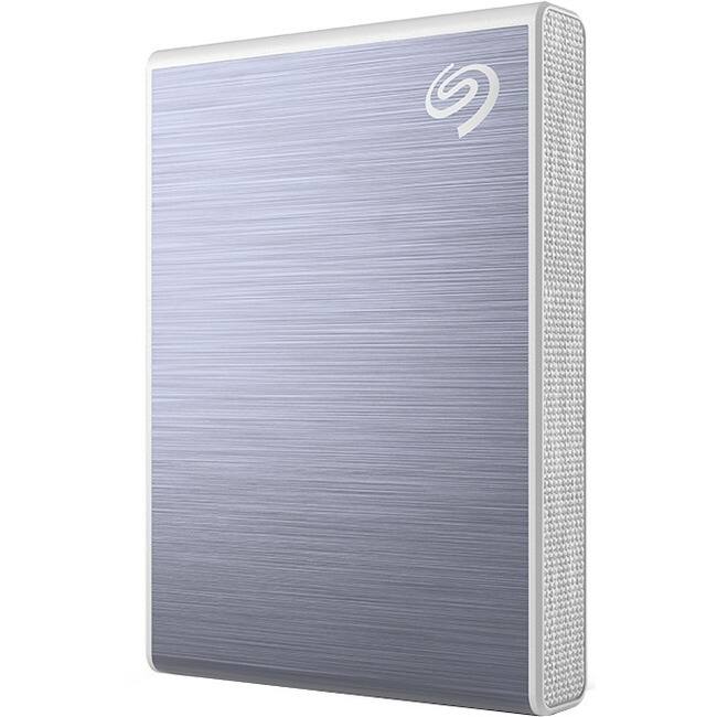 Front. Seagate - Seagate One Touch STKG1000402 1000 GB Solid State Drive - 2.5" External - SATA - Blue - USB 3.1 Type C - Blue.