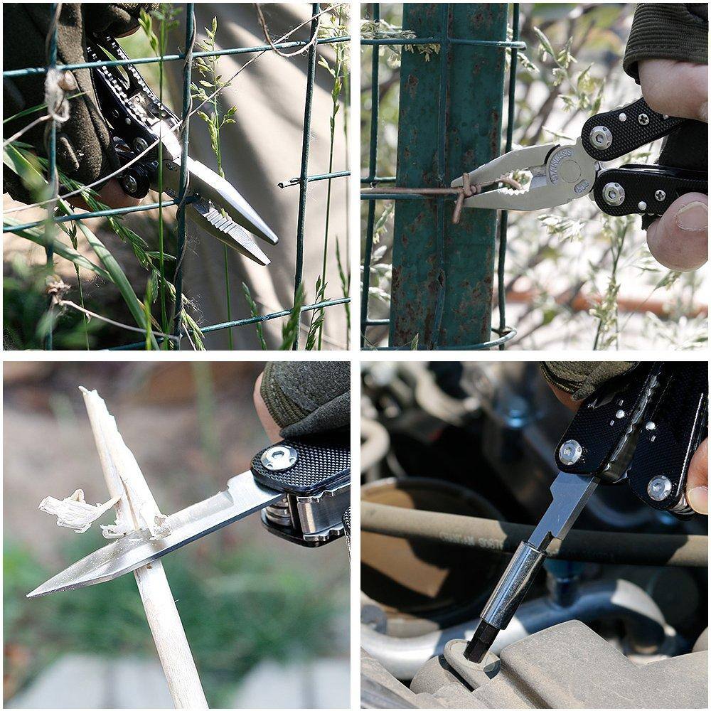 Alt View 4. Dapper Styles - Multitool Pliers Set Stainless Steel Tool With 11 Bits - 1.