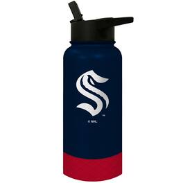 Great American Products - Seattle Kraken 32oz. Logo Thirst Hydration Water Bottle - Multicolor