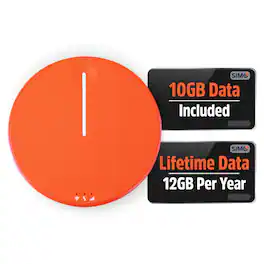 SIMO - Solis Hero 4G LTE Hotspot & Power Bank with Lifetime Data - Orange (Unlocked)