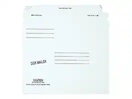 Quality Park - 6.06" x 7.5" Self Seal Fiberboard Mailers, CD/DVD, 100/Carton - White