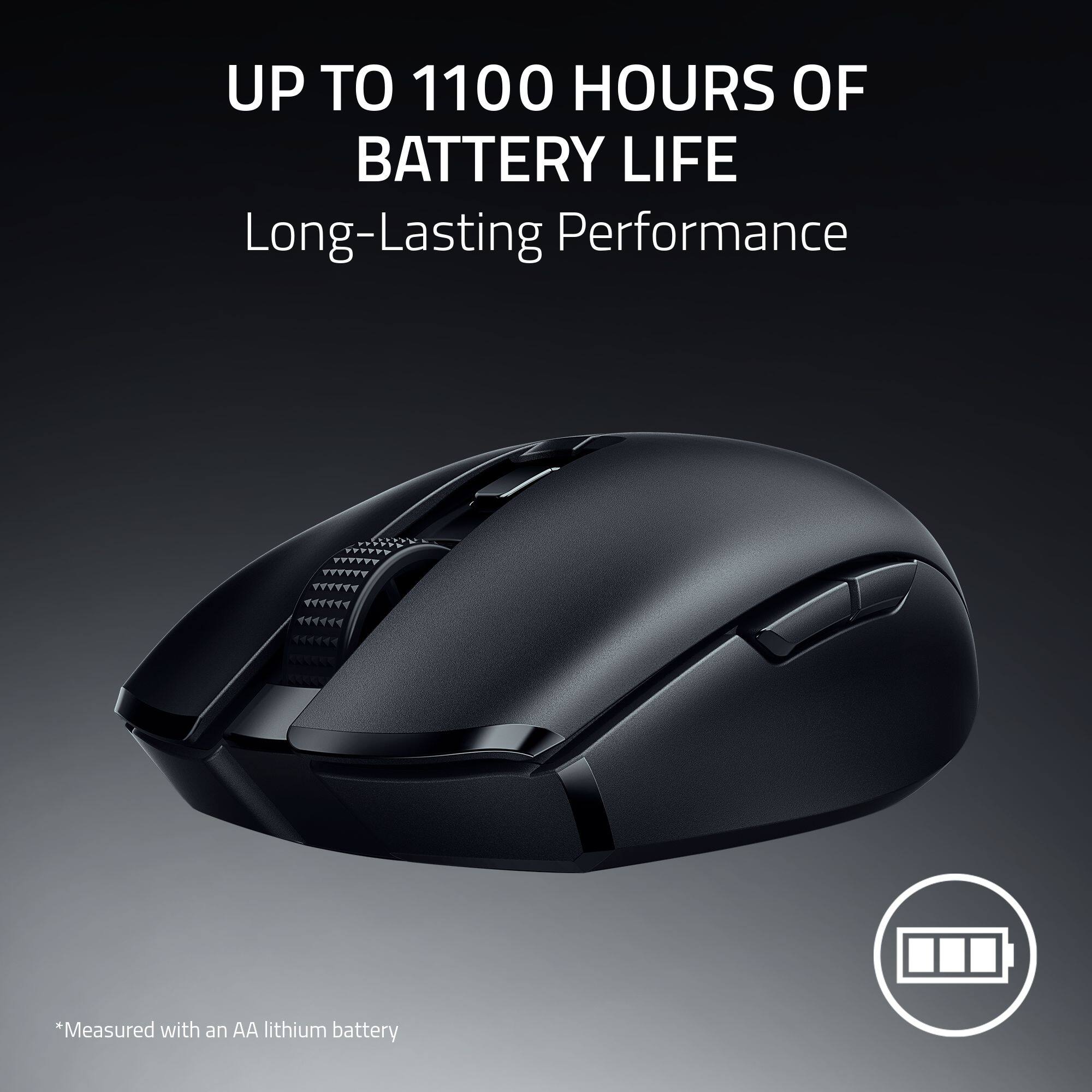 UP TO 1100 HOURS OF BATTERY LIFE  
Long-Lasting Performance  
*Measured with an AA lithium battery