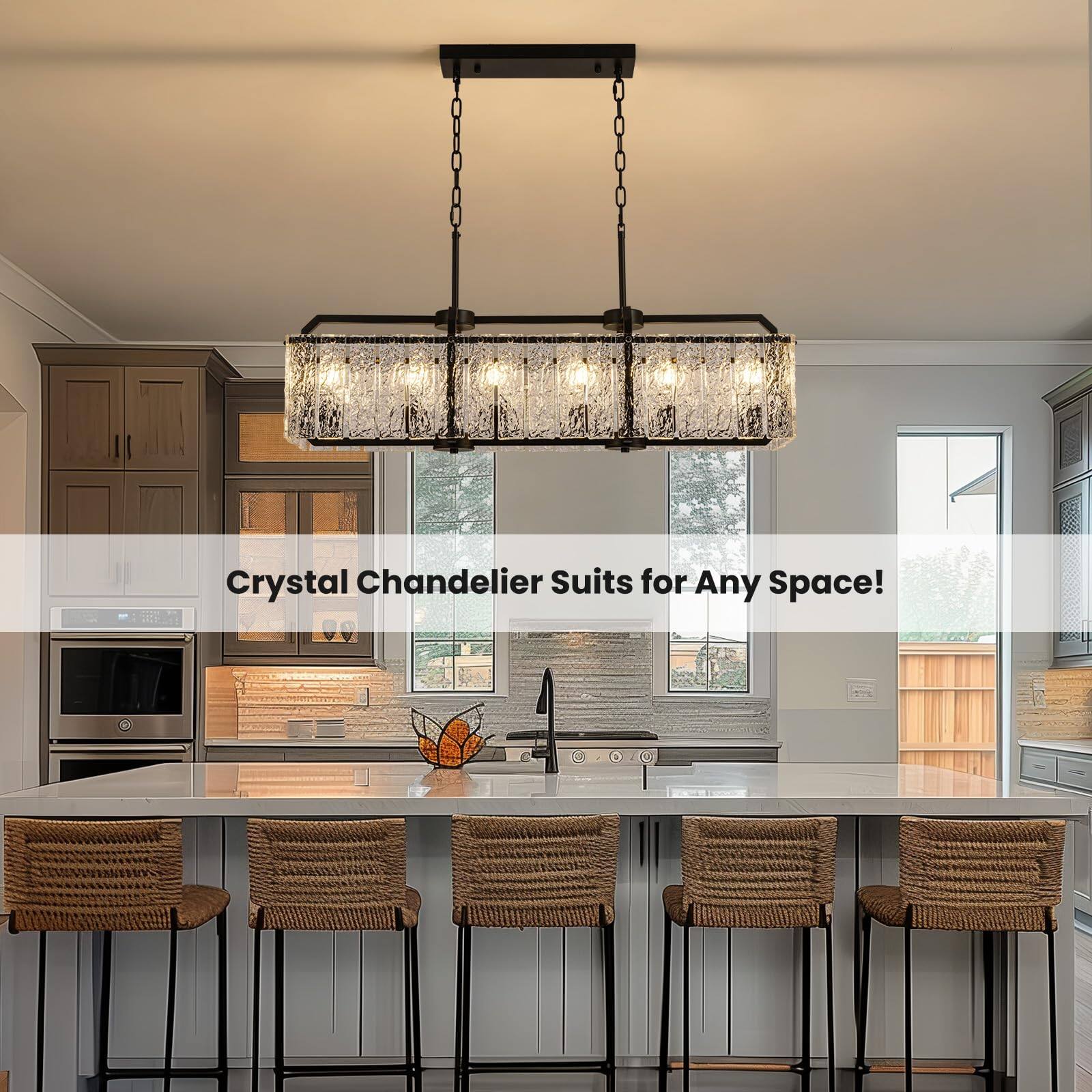 Crystal Chandelier Suits for Any Space!
