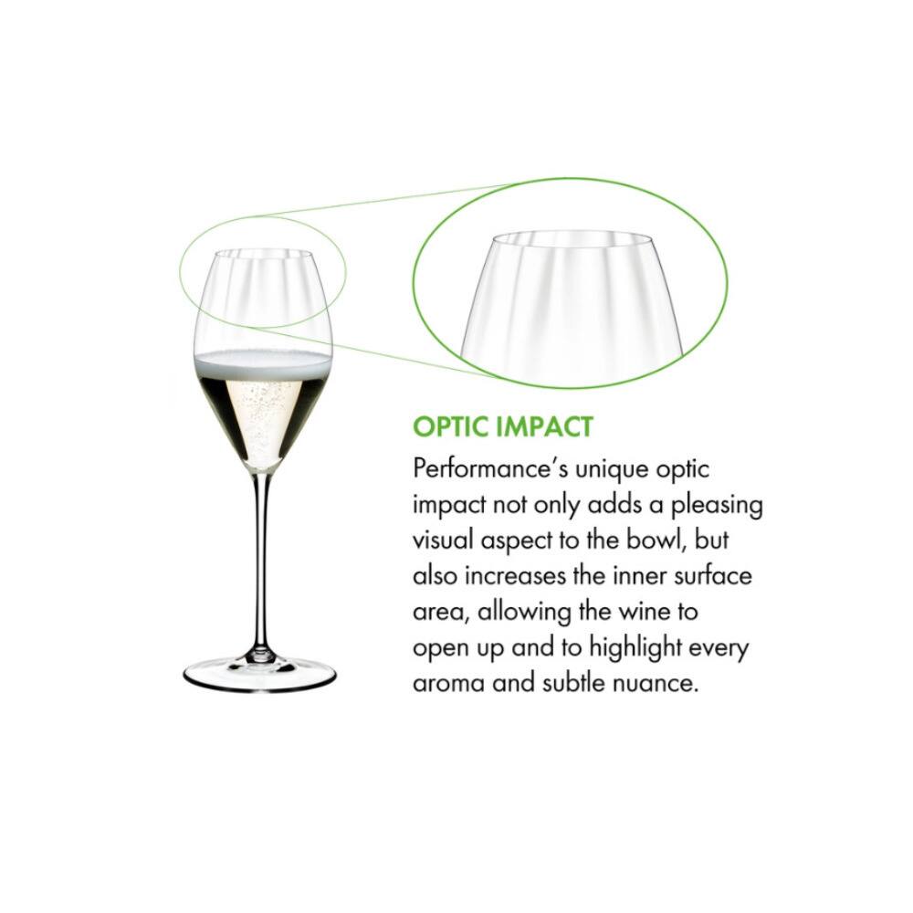OPTIC IMPACT

Performance's unique optic impact not only adds a pleasing visual aspect to the bowl, but also increases the inner surface area, allowing the wine to open up and to highlight every aroma and subtle nuance.