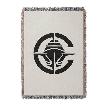 Front. Chad & Jake - LA Clippers Woven Blanket - White.