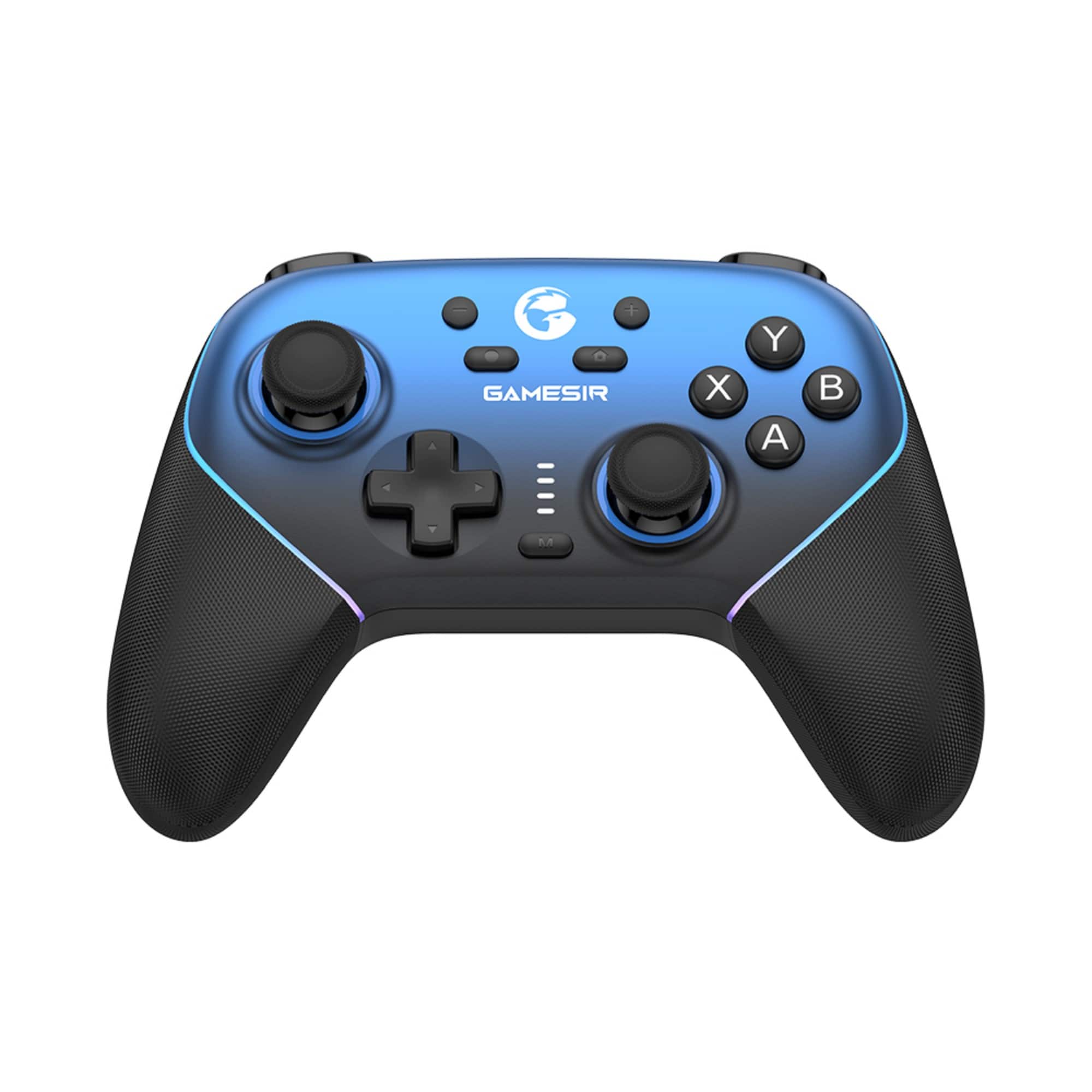 Front. GameSir - Super Nova Wireless Gaming Controller Nintendo Switch/Switch 2/PC/iOS/Android, Hall Effect Stick/Trigger, Charging Dock - Blue.