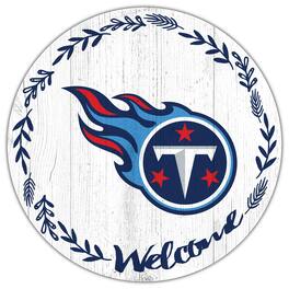 Fan Creations - Tennessee Titans 12" Welcome Circle Sign - Multicolor