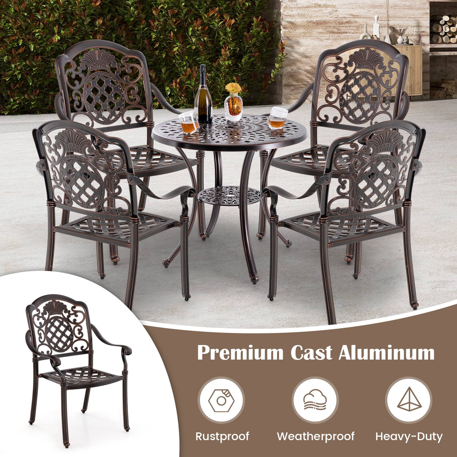 Premium Cast Aluminum  
Rustproof  
Weatherproof  
Heavy-Duty