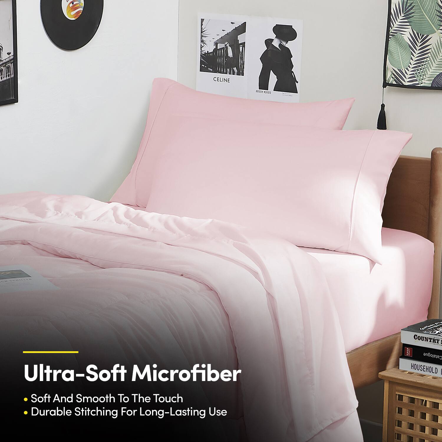 Ultra-Soft Microfiber  
- Soft And Smooth To The Touch  
- Durable Stitching For Long-Lasting Use  

COUNTRY  
HOUSEHOLD