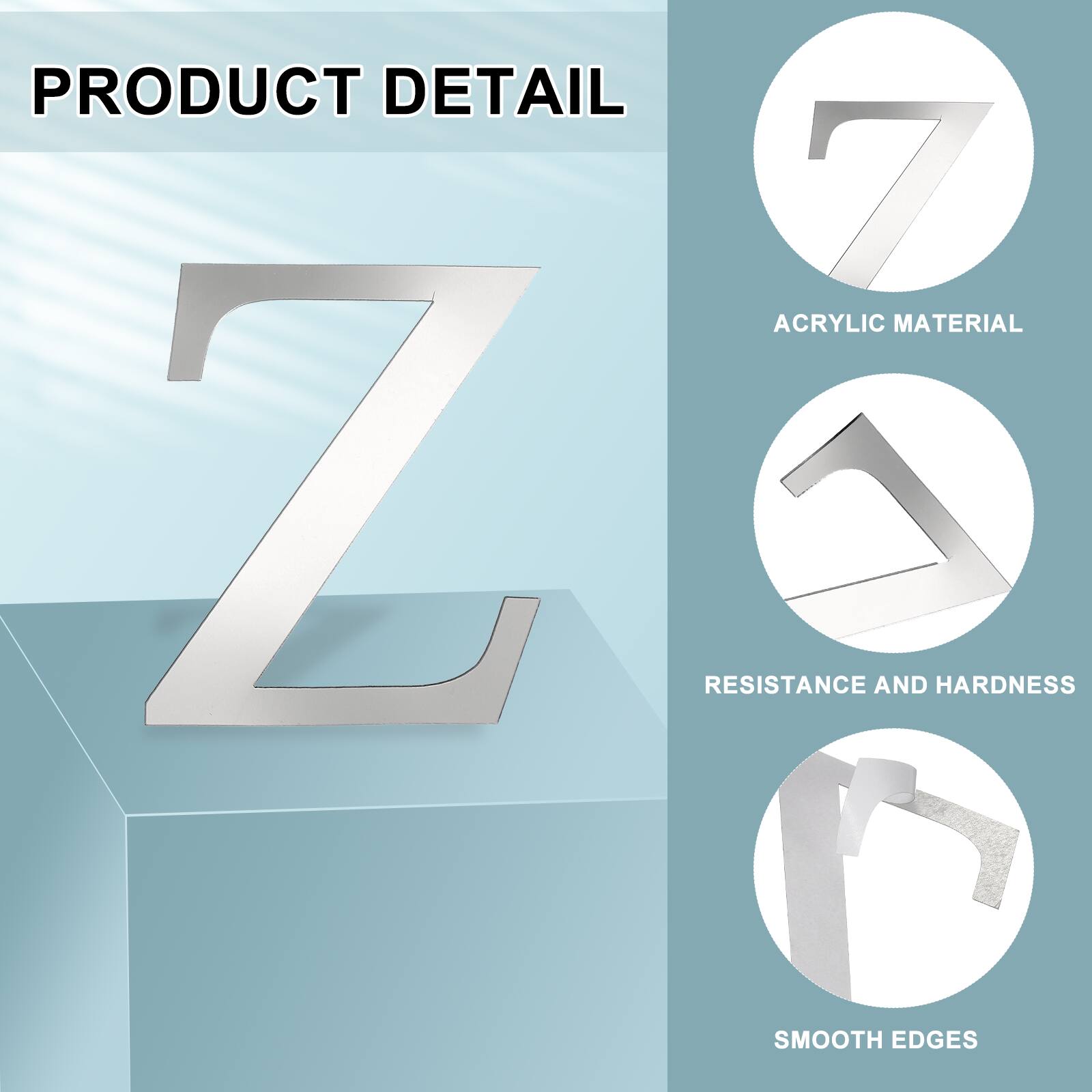 PRODUCT DETAIL

- ACRYLIC MATERIAL
- RESISTANCE AND HARDNESS
- SMOOTH EDGES