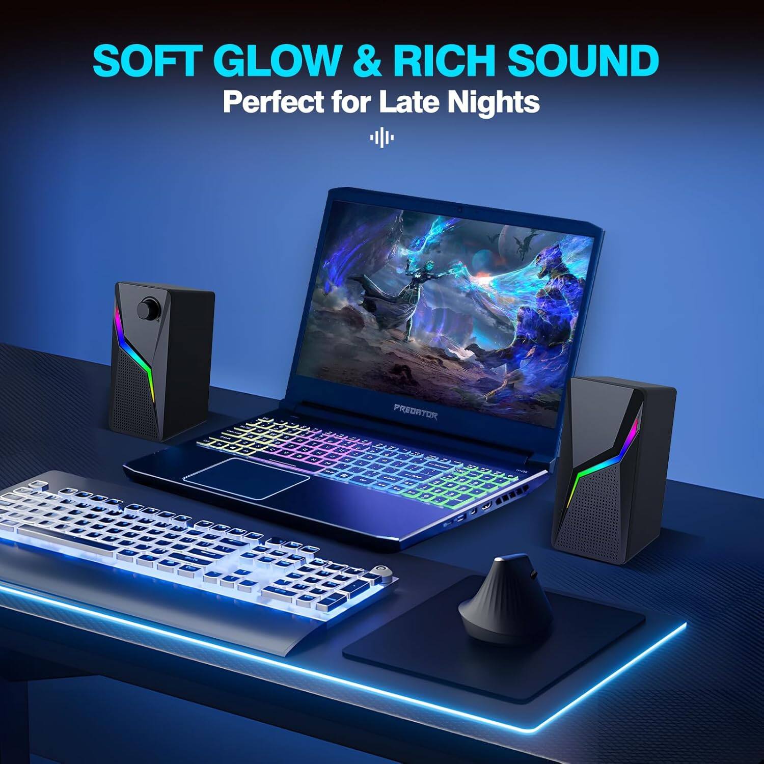 SOFT GLOW & RICH SOUND  
Perfect for Late Nights