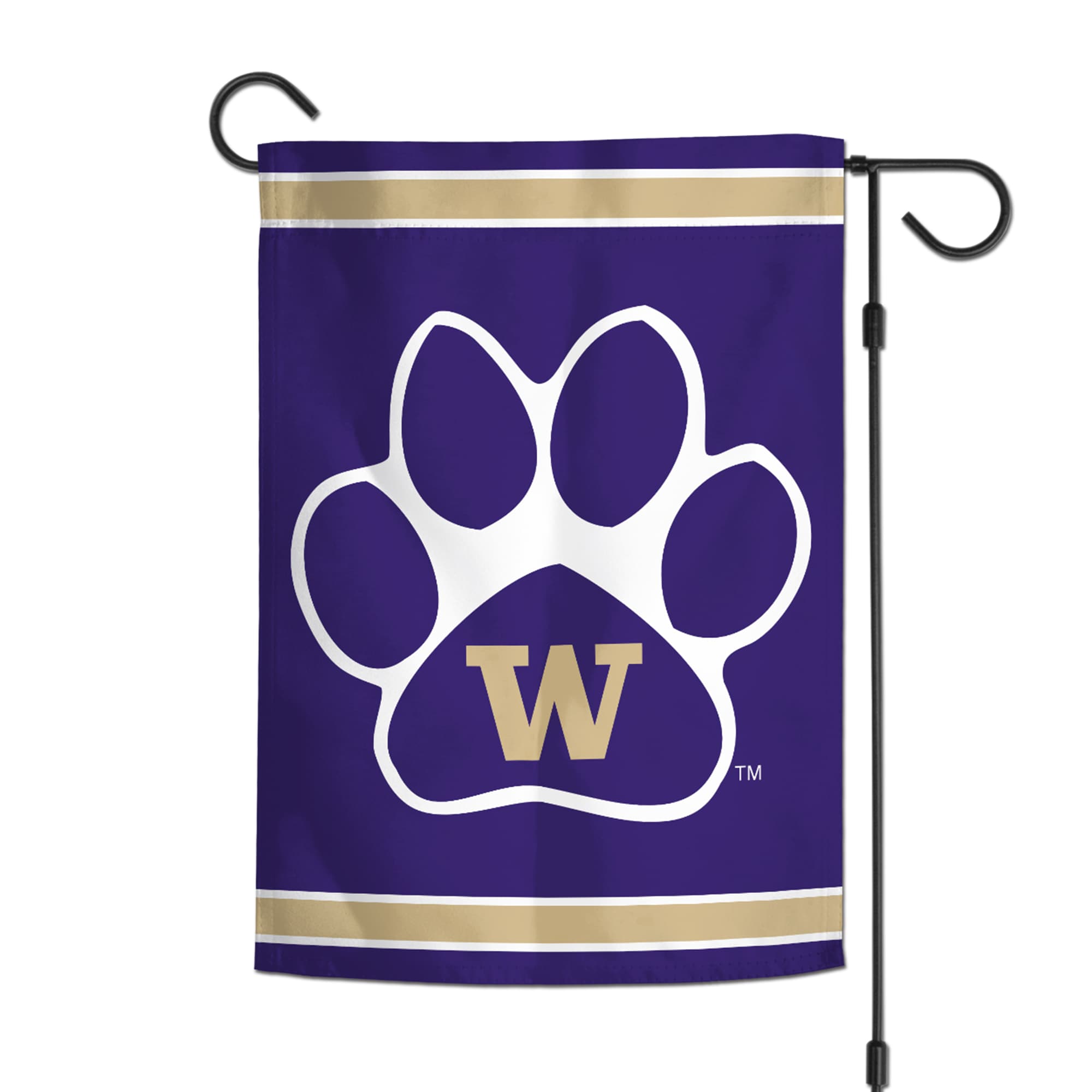 Alt View 1. WinCraft - Washington Huskies 12" x 18" Double-Sided Garden Flag - Multicolor.