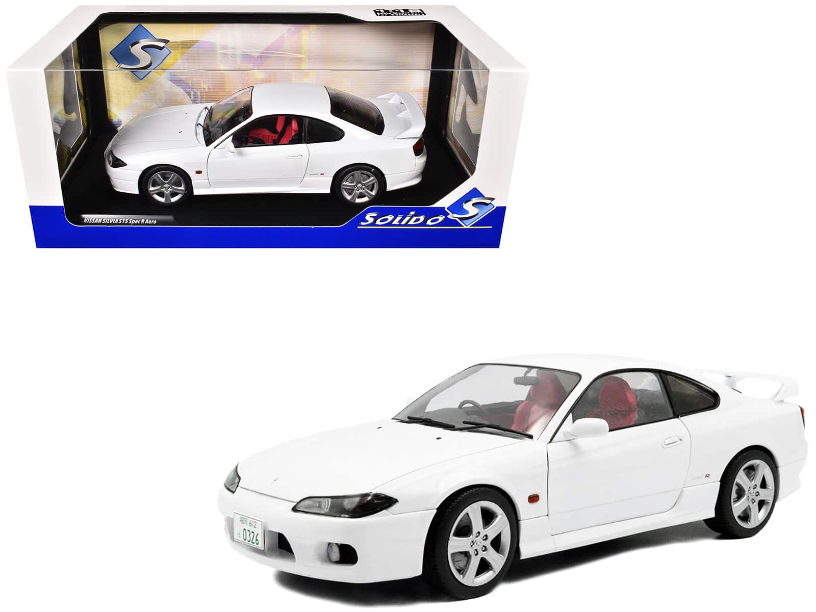 1999 Nissan Silvia (S15) Spec-R Aero RHD (Right Hand Drive) Aspen White 1/18 Diecast Model Car by Solido price history on PriceWatchPro
