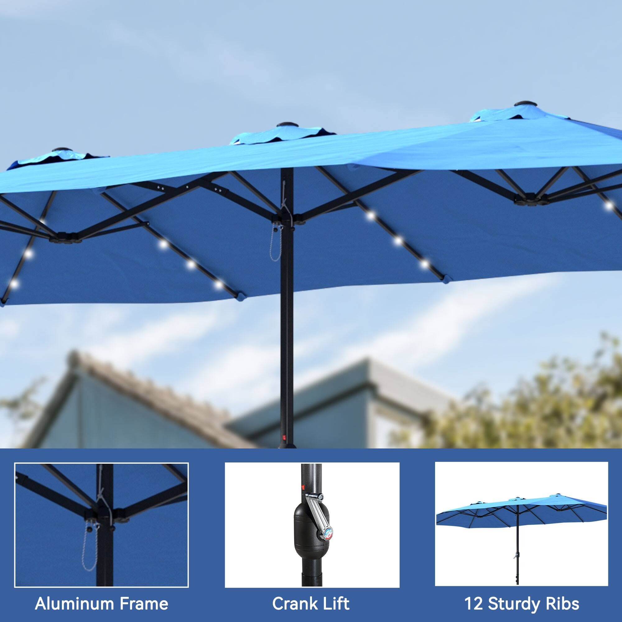 Aluminum Frame Crank Lift 12 Sturdy Ribs