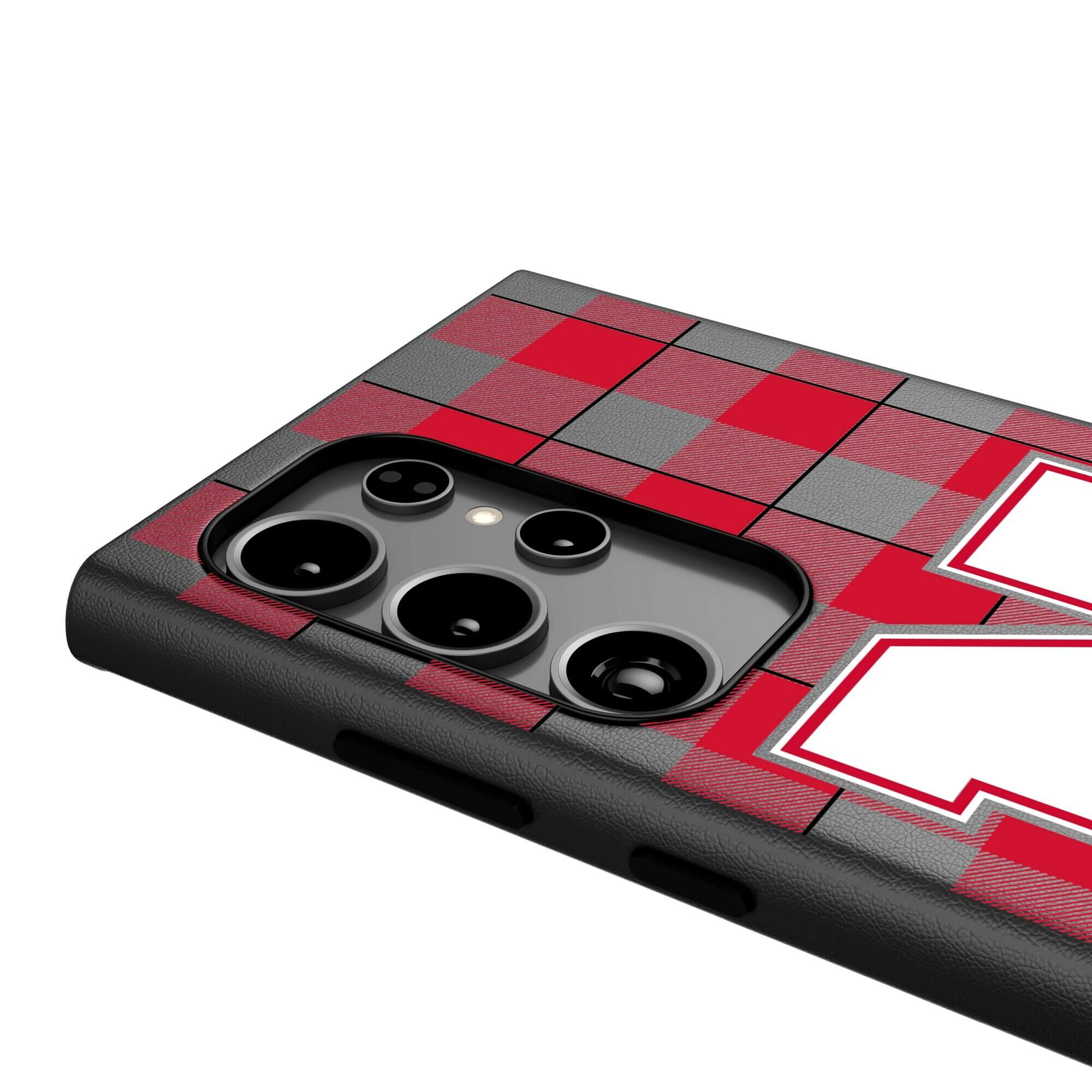 Alt View 3. Keyscaper - Nebraska Huskers Block N Galaxy Magnetic Bump Case - S24 - Black.