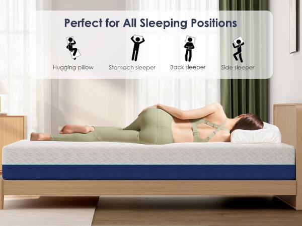 Perfect for All Sleeping Positions

- Hugging pillow
- Stomach sleeper
- Back sleeper
- Side sleeper