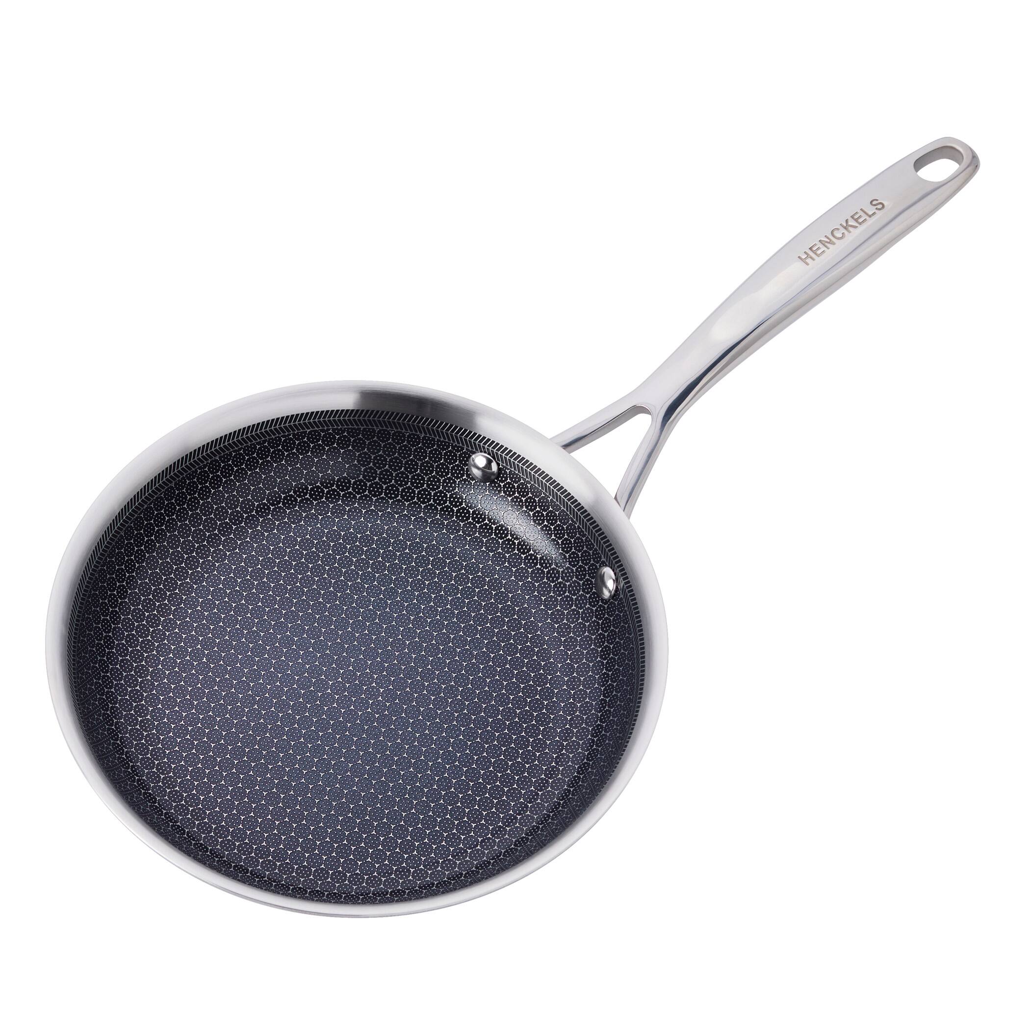 Alt View 2. Henckels - Henckels Paradigm Ceramic 8-inch Stainless Steel Dual Performance Fry Pan - Stainless Steel.