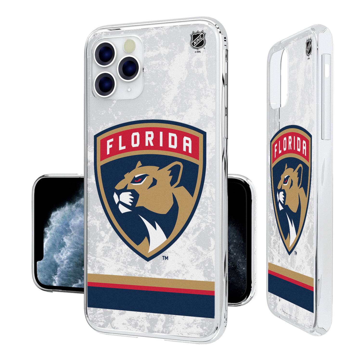 Keyscaper - NHL - Florida Panthers iPhone Stripe Clear Ice Case - 14 Pro - Multicolor price history on PriceWatchPro