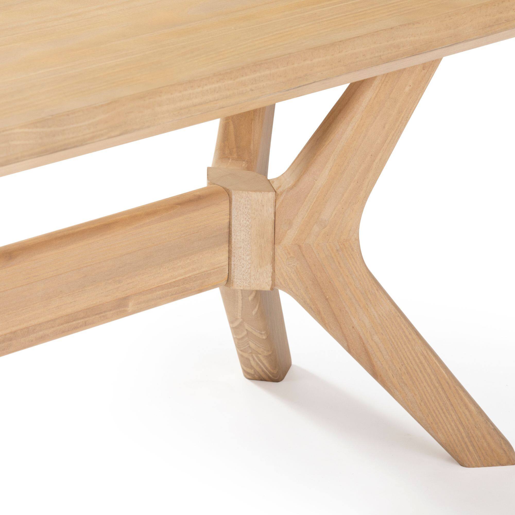 Alt View 4. Plank+Beam - Verso Dining Room Bench (48in / 1220mm), Blonde - Blonde.