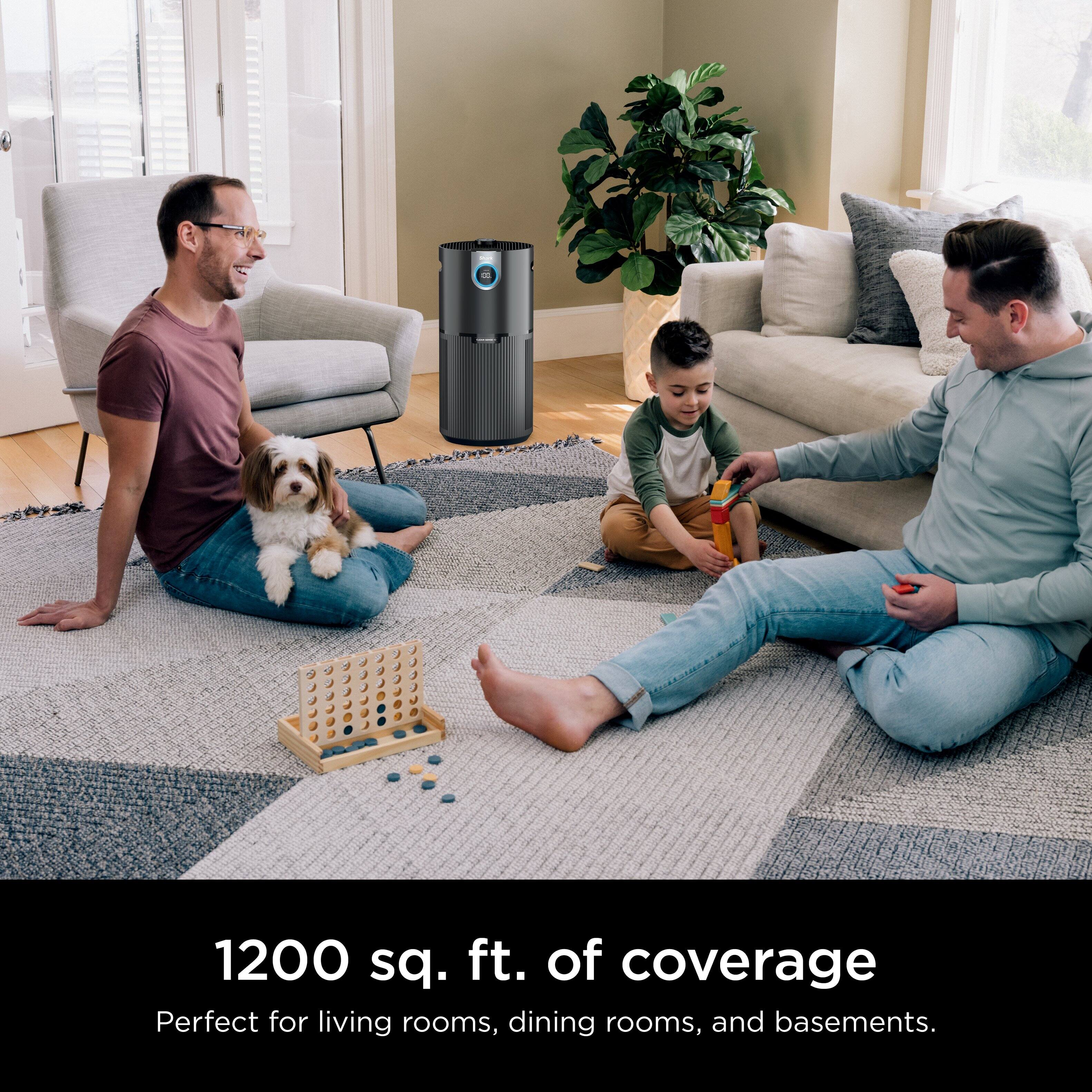 1200 sq. ft. of coverage  
Perfect for living rooms, dining rooms, and basements.